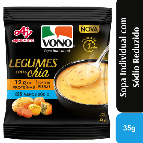 Sopa Cremosa Vono® Sabor Legumes Com Chia 35G