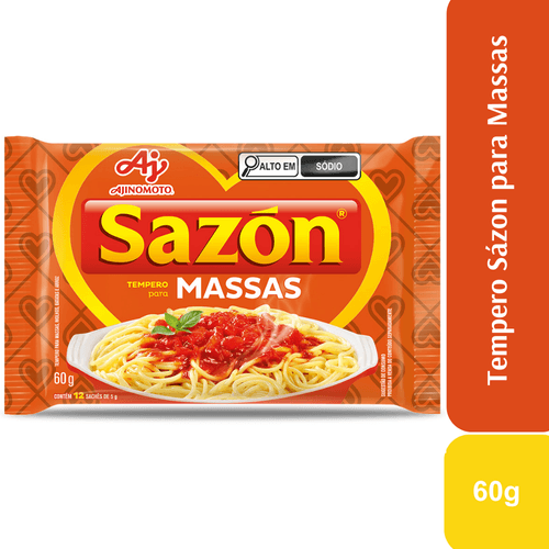 Tempero Em Pó SAZÓN® Para Massas 60G