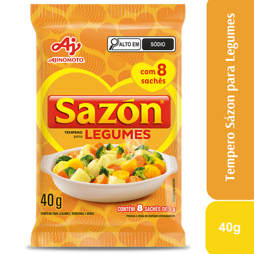 Tempero Em Pó SAZÓN® Para Legumes 40G