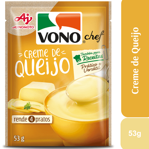 Sopa Cremosa VONO® Chef Sabor Creme De Queijo 53G