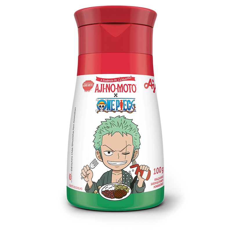 MKP_VRJ_AJI-NO-MOTO_ONE-PIECE-ZORO_FRASCO-PET_100g_FRENTE_7891132011018