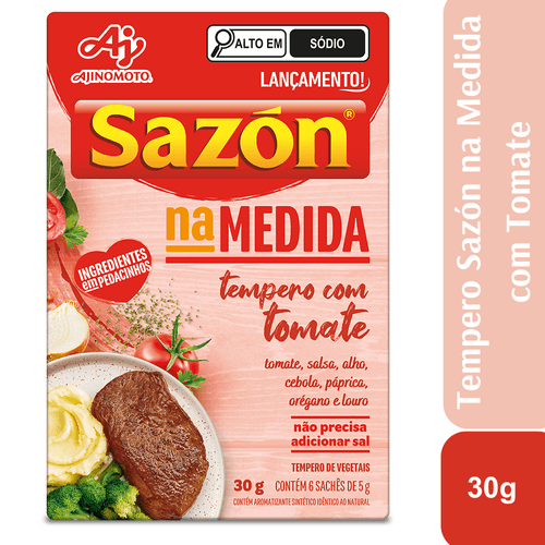 Tempero SAZÓN® Na Medida Com Tomate 30g