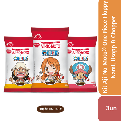 Kit Ajinomoto One Piece Floppy Nami Usopp Chopper