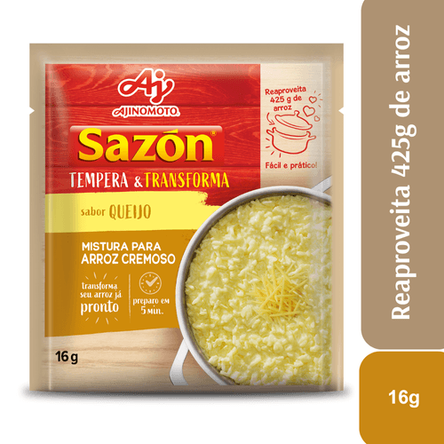 Sazón® Tempera & Transforma Queijo 16g