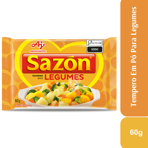 Tempero Em Pó SAZÓN® Para Legumes 60G